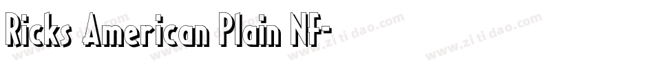 Ricks American Plain NF字体转换